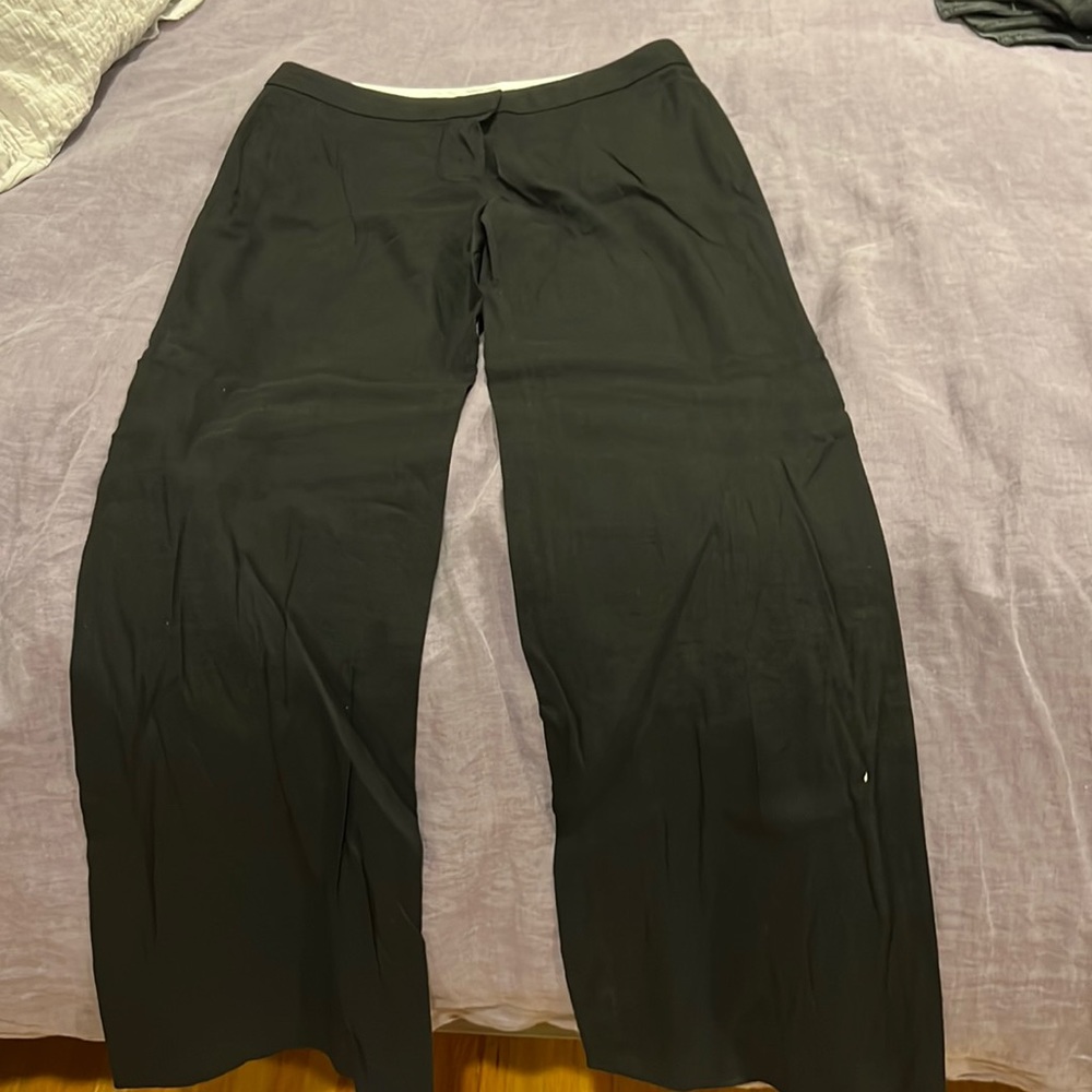 Elie Tahari size 10 wide leg black pants